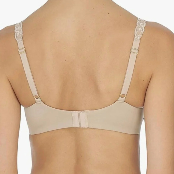 NWT Natori Women's Pure Luxe Custom Coverage Contour, cafe - Picture 2 of 5